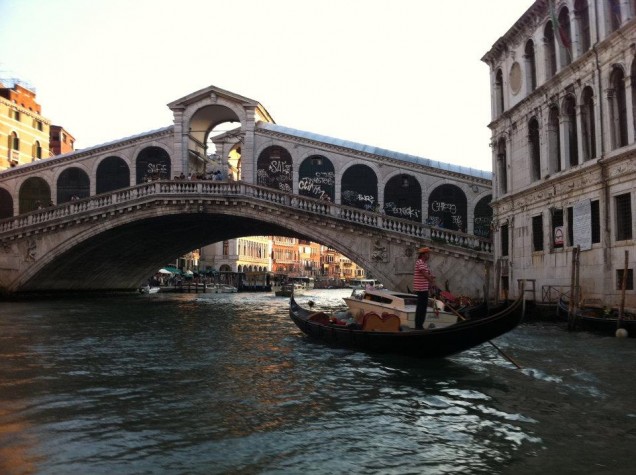 Venice Blog Ride through canal