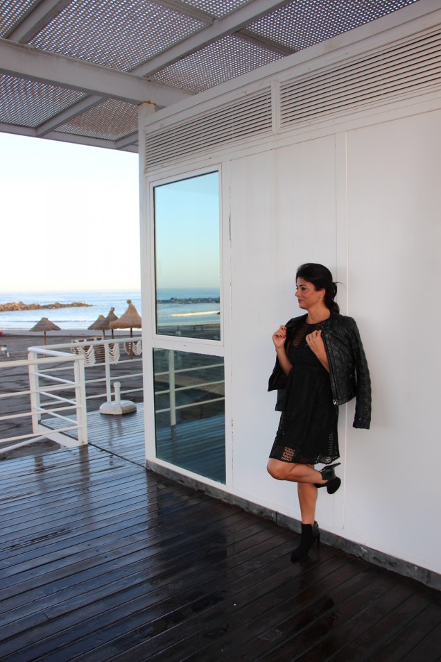 little black dress with jacket grazielle camilleri