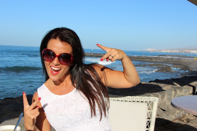 grazielle camelleri funny pose enjoy