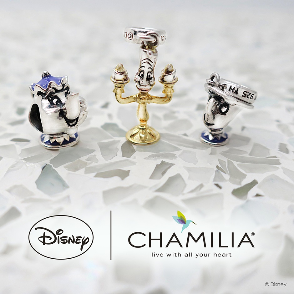 BEAUTY AND THE BEAST CHARM COLLECTION BY CHAMILIA - graziellecamilleri