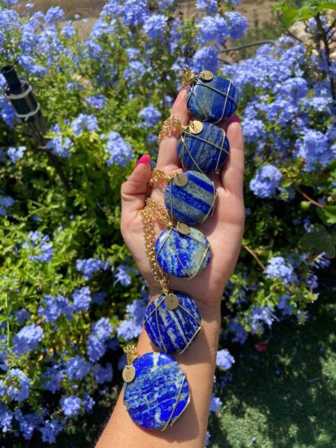 Lapis Lazuli crystal pendants